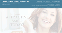 Desktop Screenshot of caringsmilefamilydentistry.com